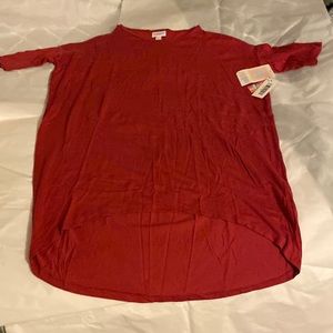 LuLaRoe Short Sleeve Top XXS, Red - NWT